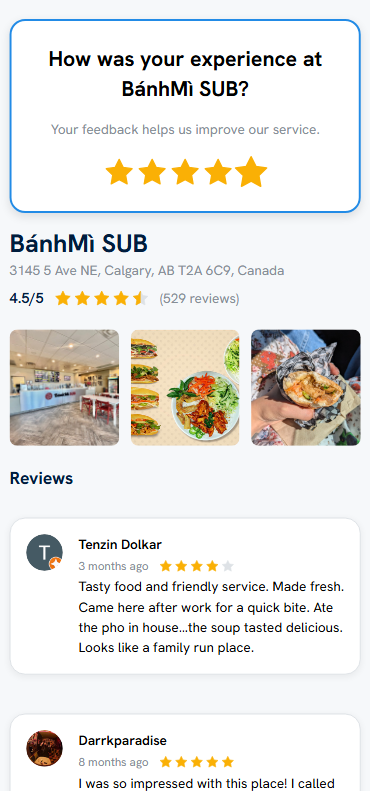 Google Review Booster Interface