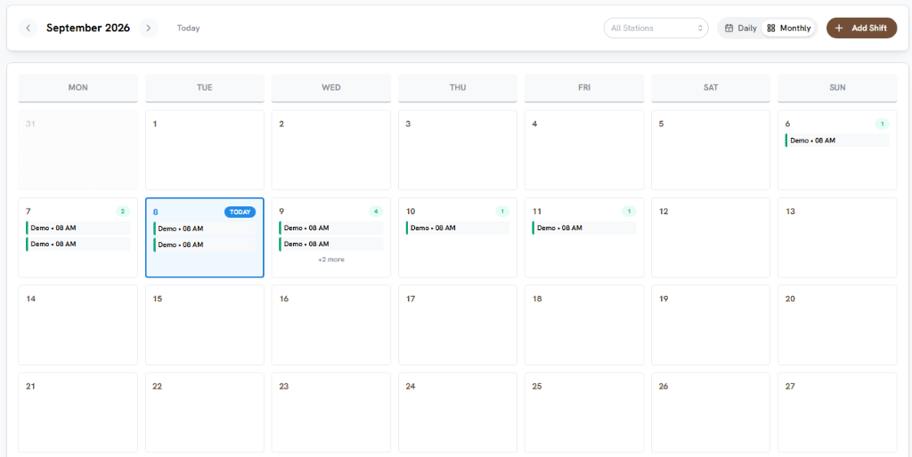 VIC Timeclock - Shift Scheduling & Calendar